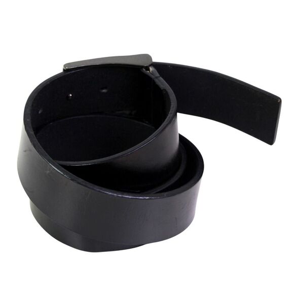 Kenneth Cole SADDLE BLACK REAL LEATHER 1.5"Wd CASUAL DRESS MEN'S BELT Sz 36 (D3 - Picture 3 of 11